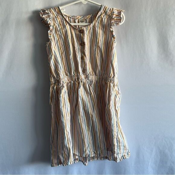 Kid's Oshkosh B'Gosh Striped Button Front Dress - Picture 2 of 7